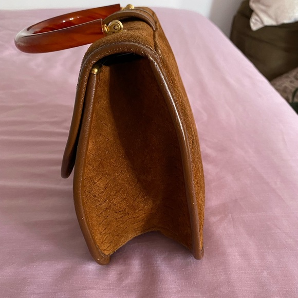 Etra Suede Leather hand bag - Picture 4 of 15